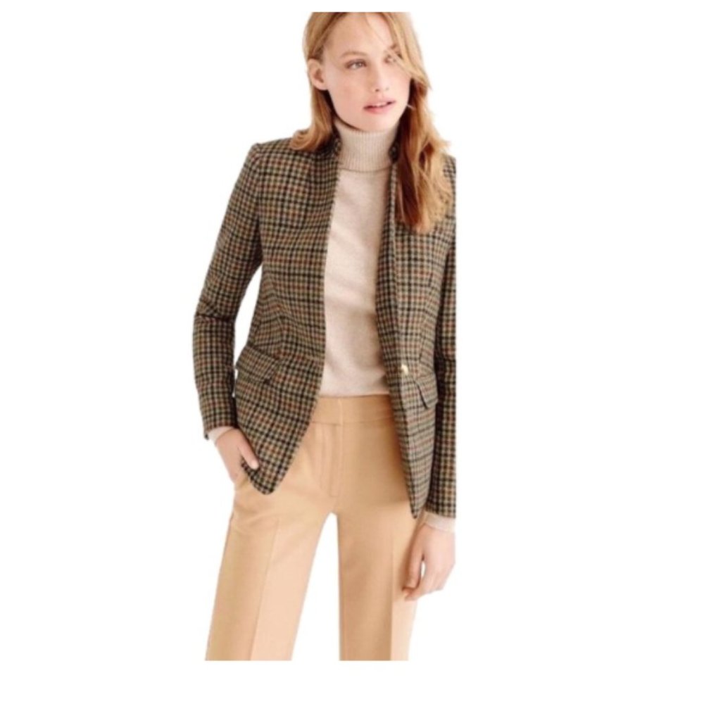 J.Crew NWOT |  Regent Houndstooth Plaid Blazer